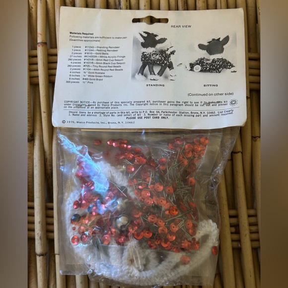 Vintage Watco Ornament Kit with Reindeer - Picture 2 of 2